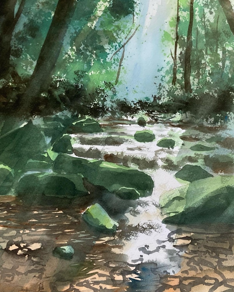 渓流（初夏）